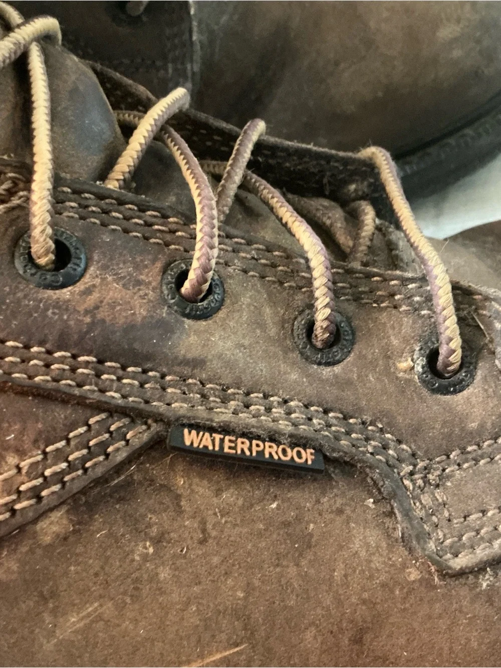 Carhartt heritage waterproof 6” steel toe work boots brown leather size 11